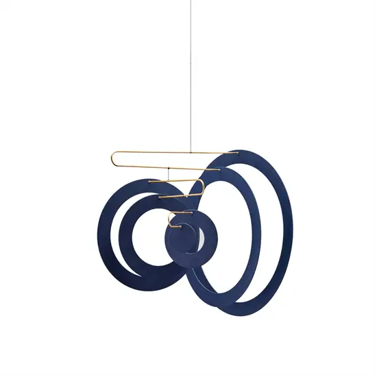 Flensted hanging art - Supersonic - Blå