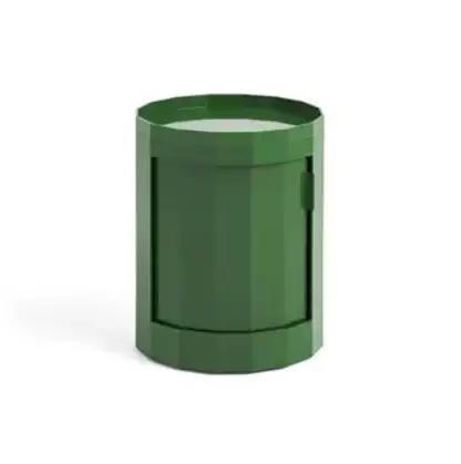 Hay - Facet Cabinet - Low - Spinach Green - Sidebord med hjul - grønt