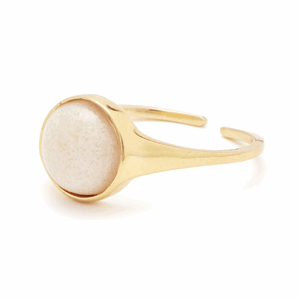 Image of Louise Kragh - Ring - Fall - Guld/Cashmere (str. 51)