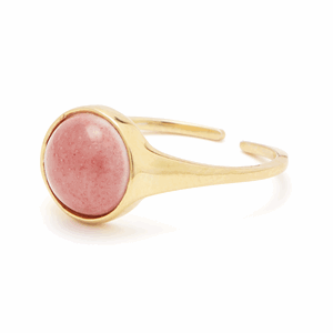 Image of Louise Kragh - Ring - Fall - Guld/Rosa (str. 51)