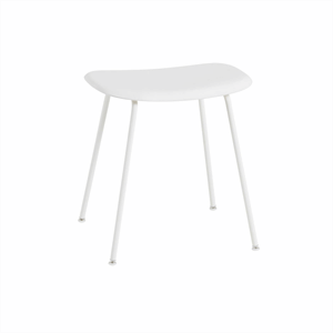 Image of Muuto - Fiber Stool Tube Base - Skammel - Hvid/Hvid