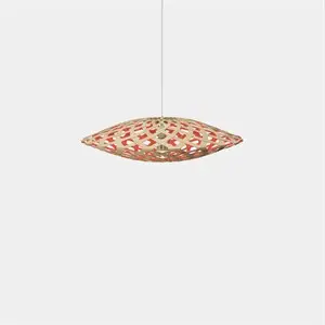 David Trubridge - Flax Pendel - Red, 80 cm