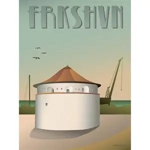 VISSEVASSE plakat - Frederikshavn Krudttårnet - 15x21