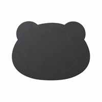 LindDNA - Dækkeserviet - Kids Table Mat "Frog" - Nupo anthracite