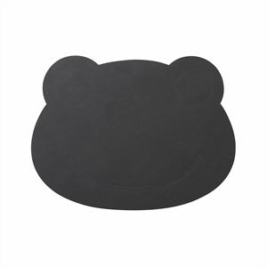 LindDNA - Dækkeserviet - Kids Table Mat "Frog" - Nupo anthracite