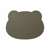 LindDNA - Dækkeserviet - Kids Table Mat "Frog" - Nupo army green