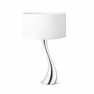 Image of Georg Jensen - Cobra Bordlampe - Medium - (Stål/Hvid)