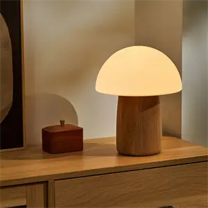 Gingko - Alice Mushroom Lamp - Large - White Ash Wood