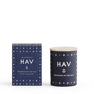 Image of Skandinavisk mini duftlys - HAV duftlys i blå