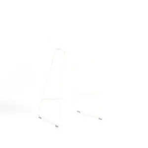 Hay - AAS38 Bar Stool Low White powder coated steel Sled base H65 Standard glider - White 2.0