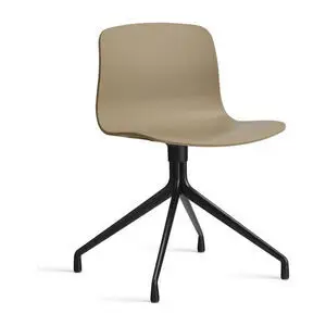 Hay - AAC10 Sort pulverlakeret aluminium 4-stjernet drejefod Standard glider - Ler 2.0