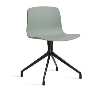 Hay - AAC10 Sort pulverlakeret aluminium 4-stjernet drejefod Standard glider - Efterårsgrøn 2.0