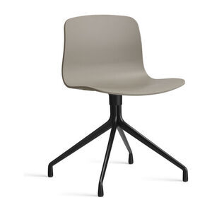 Hay - AAC10 Sort pulverlakeret aluminium 4-stjernet drejefod Standard glider - Khaki 2.0