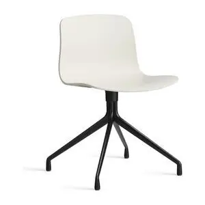 Hay - AAC10 Sort pulverlakeret aluminium 4-stjernet drejefod Standard glider - Meleret creme 2.0