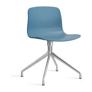 Hay - AAC10 Poleret aluminium 4-stjernet drejebase Standard glider - Azurblå 2.0