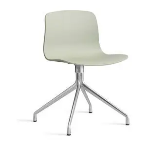 Hay - AAC10 Poleret aluminium 4-stjernet drejefod Standard glider - Pastelgrøn 2.0