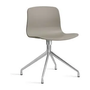 Hay - AAC10 Poleret aluminium 4-stjernet drejefod Standard glider - Khaki 2.0