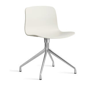 Hay - AAC10 Poleret aluminium 4-stjernet drejefod Standard glider - Meleret creme 2.0