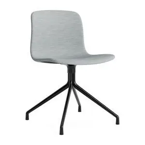 Hay - AAC11 Sort pulverlakeret aluminium 4-stjernet drejefod Standard glider - Sort