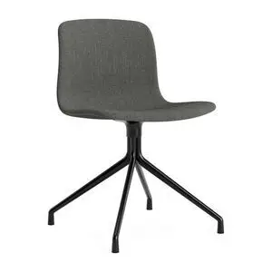 Hay - AAC11 Sort pulverlakeret aluminium 4-stjernet drejefod Standard glider - Sort