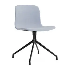 Hay - AAC11 Sort pulverlakeret aluminium 4-stjernet drejefod Standard glider - Sort