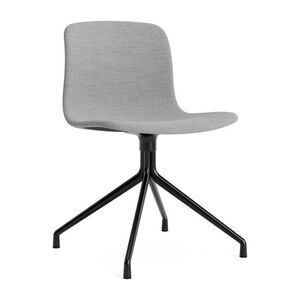 Hay - AAC11 Sort pulverlakeret aluminium 4-stjernet drejefod Standard glider - Sort