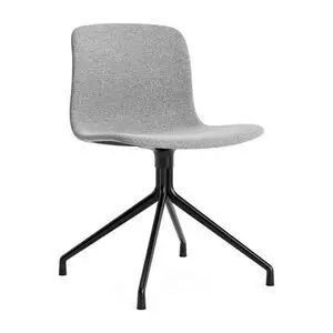 Hay - AAC11 Sort pulverlakeret aluminium 4-stjernet drejefod Standard glider - Sort