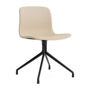 Hay - AAC11 Sort pulverlakeret aluminium 4-stjernet drejefod Standard glider - Sort