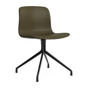 Hay - AAC11 Sort pulverlakeret aluminium 4-stjernet drejefod Standard glider - Sort