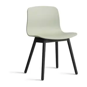 Hay - AAC12 Sortlakeret eg 4-benet fod Standard glider - Pastelgrøn 2.0