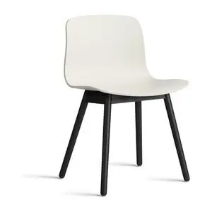 Hay - AAC12 Sortlakeret eg 4-benet fod Standard glider - Meleret creme 2.0
