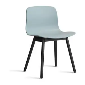 Hay - AAC12 Sortlakeret eg 4-benet fod Standard glider - Støvet blå 2.0