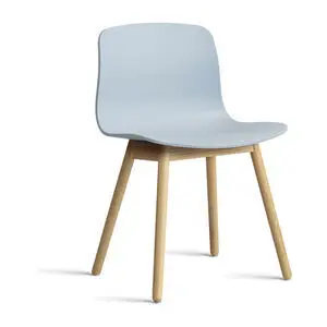 Hay - AAC12 Lacquered oak 4 leg base Standard glider - Slate blue 2.0