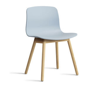 Hay - AAC12 Lacquered oak 4 leg base Standard glider - Slate blue 2.0