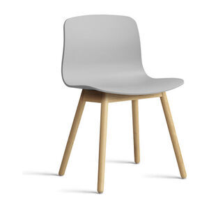 Hay - AAC12 Lacquered oak 4 leg base Standard glider - Concrete grey 2.0
