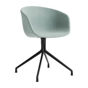 Hay - AAC21 Sort pulverlakeret aluminium 4-stjernet drejefod Standard glider - Sort