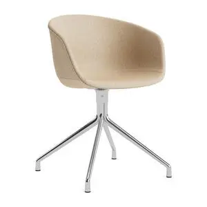 Hay - AAC21 Poleret aluminium 4-stjernet drejefod Standard glider