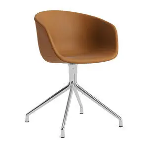 Hay - AAC21 Poleret aluminium 4-stjernet drejefod Standard glider