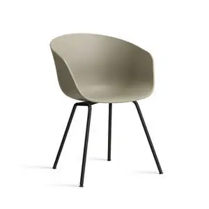Hay - AAC26 Sort pulverlakeret stål 4-benet fod Standard glider - Khaki 2.0