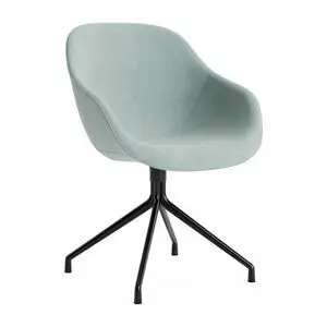 Hay - AAC121 Sort pulverlakeret aluminium 4-stjernet drejefod Standard glider - Sort