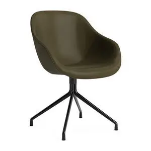 Hay - AAC121 Sort pulverlakeret aluminium 4-stjernet drejefod Standard glider - Sort