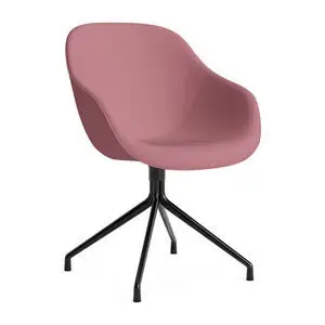 Hay - AAC121 Sort pulverlakeret aluminium 4-stjernet drejefod Standard glider - Sort
