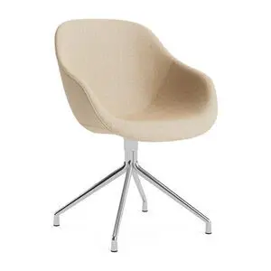 Hay - AAC121 Poleret aluminium 4-stjernet drejefod Standard glider