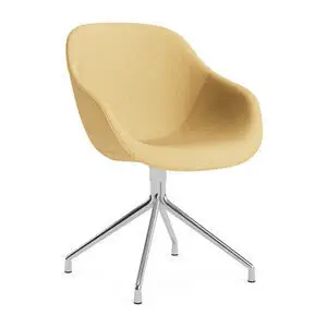 Hay - AAC121 Poleret aluminium 4-stjernet drejefod Standard glider