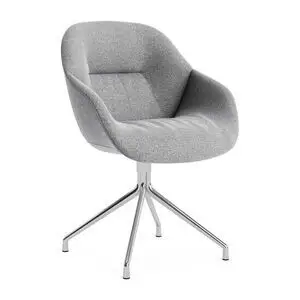 Hay - AAC121 Poleret aluminium 4-stjernet drejefod Standard glider