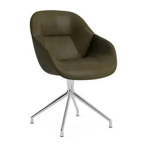 Hay - AAC121 Poleret aluminium 4-stjernet drejefod Standard glider