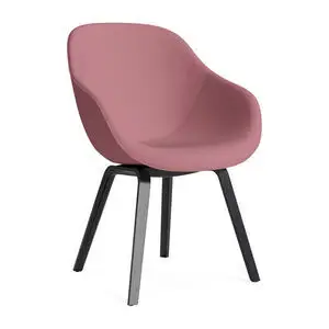 Hay - AAC123 Sortlakeret egetræsfiner 4-benet fodsæt Standard glider - Sort