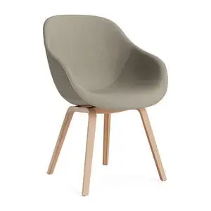 Hay - AAC123 Lakeret egetræsfiner 4-benet fodsæt Standard glider