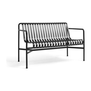 Hay - Palissade Dining Bench w. armrest - Anthracite