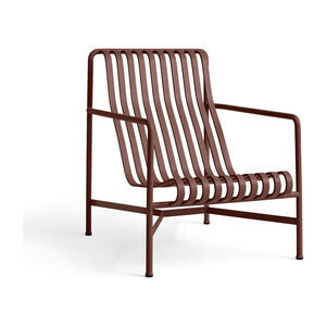 Hay - Palissade Lounge Chair High - Iron red
